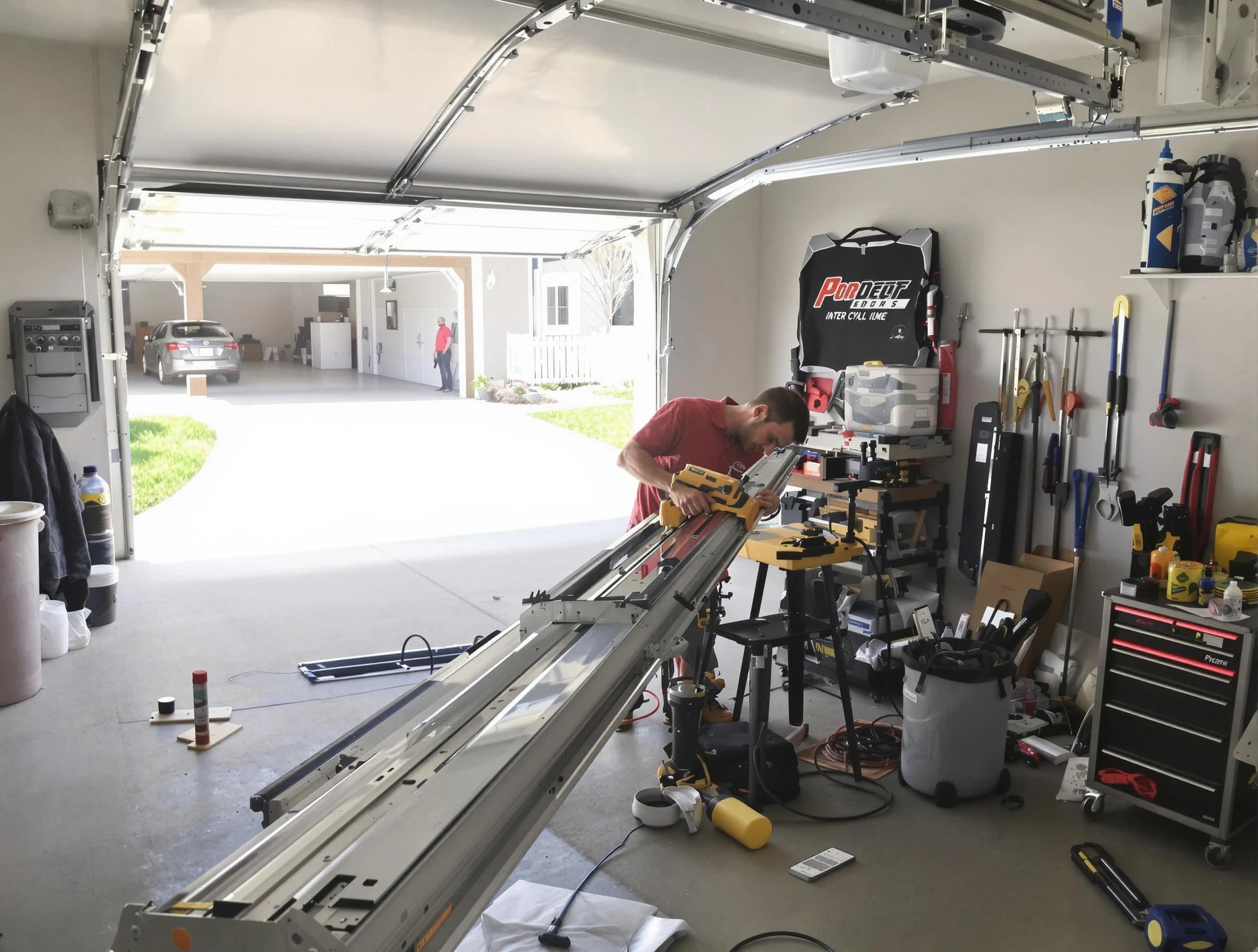 Sayreville Garage Door Repair expert performing track repair in Sayreville