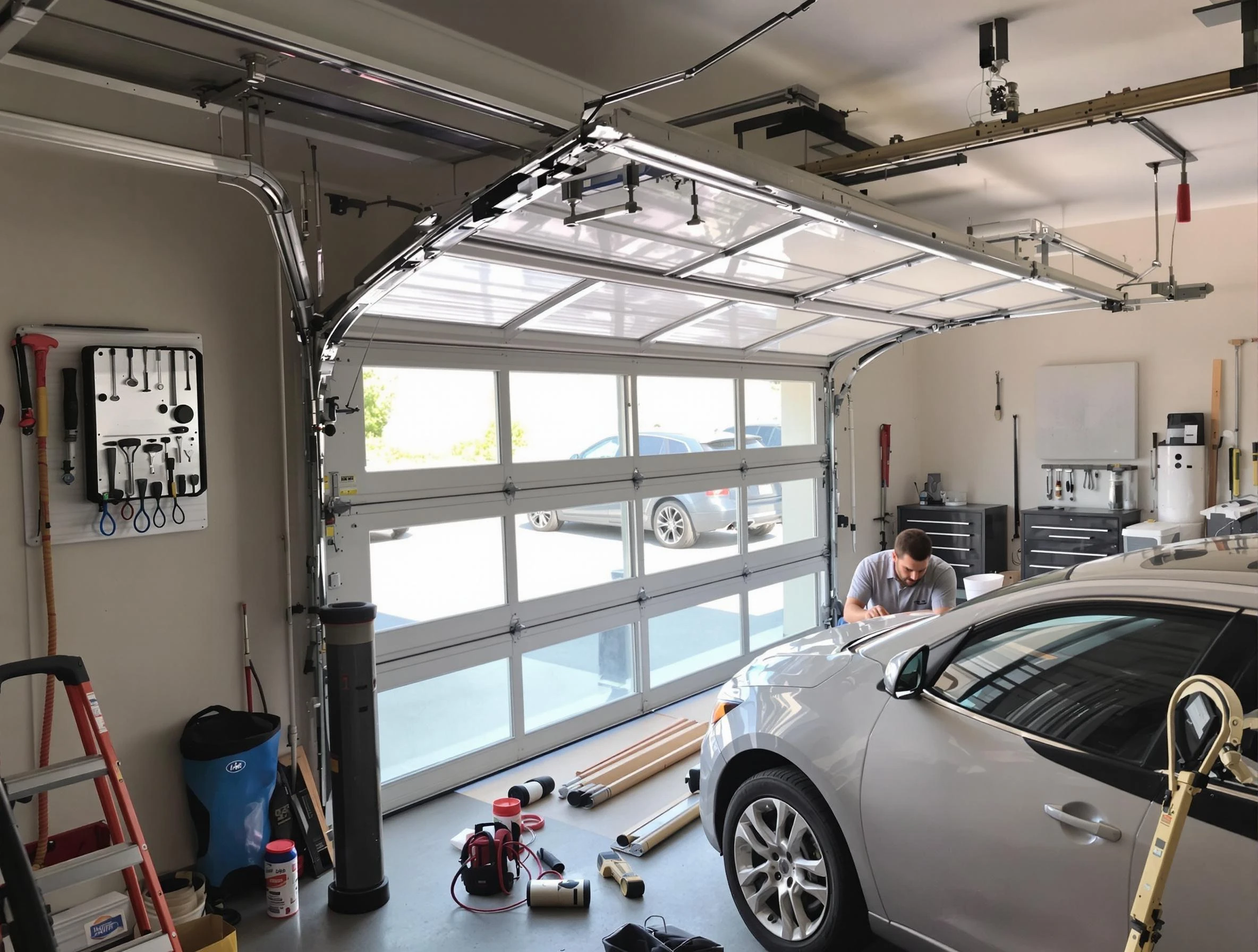 Garage door noise reduction service by Sayreville Garage Door Repair in Sayreville